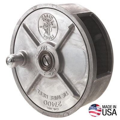 KLE27400 image(0) - Klein Tools Tie Wire Reel, Lightweight Aluminum