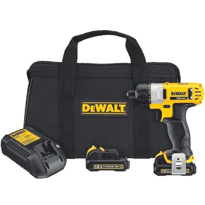 DWTDCF610S2 image(0) - DeWalt 12V MAX* 1/4 in Screwdriver Kit
