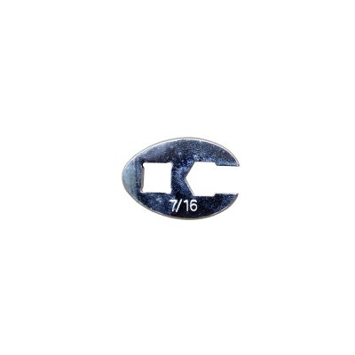 KTI22314 image(0) - K Tool International Wrench 7/16 Inch Flare Nut Crowfoot 6 Point 3/8 Drive