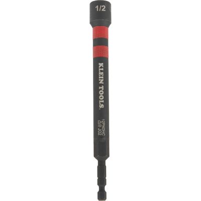 KLE12PNDHC image(0) - Klein Tools 1/2-Inch Hollow Magnetic Color-Coded Power Nut Driver