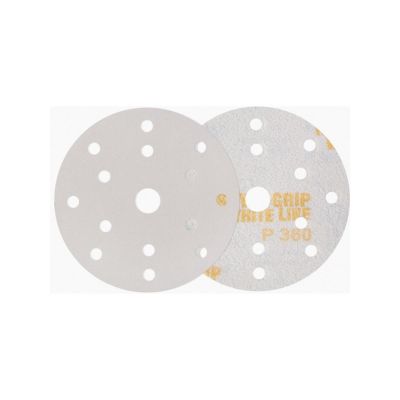 INA61-80 image(0) - Indasa USA,Inc. 61-80 Rhynogrip White Line Abrasive Solid Disc, 6 in Dia, 80 Grit