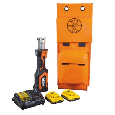 KLEBAT207T13 image(0) - Klein Tools Battery-Operated Cutter/Crimper, No Heads, 2 Ah