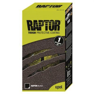 UPO4804 image(0) - U Pol Products RAPTOR UP4804 2.6 VOC Raptor Kit, 1 qt Spray Bottle, Tintable, 30 sq-ft Coverage, 5 to 7 days Curing