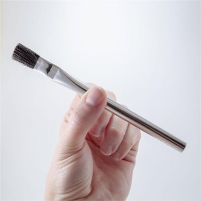 MAB7-1 image(0) - Mack Brushes 7-1 7 Series Acid Brush, #1, 6 in OAL, 3/8 in W, 100% Stiff Horsehair, Tin Handle