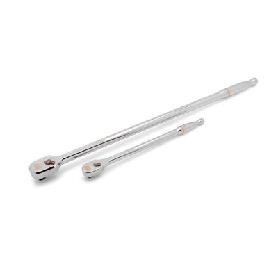 KDT81271XP image(0) - GearWrench 2 Piece 1/4 Inch and 3/8 Inch Drive 120XP Extra Long Handle Full Polish Teardrop Ratchet Set
