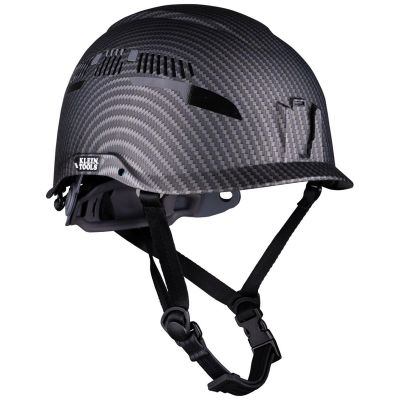 KLE60514 image(0) - Klein Tools Klein Carbon Fiber Full Brim Hard Hat with Headlamp, Spartan