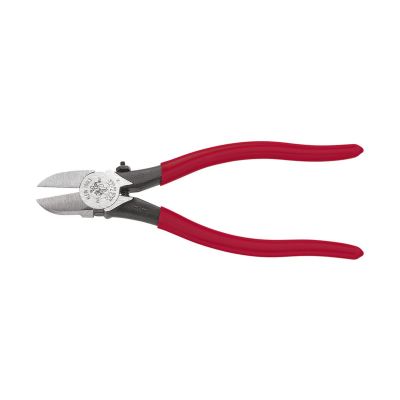 KLED2277C image(0) - Klein Tools Diagonal Cutting Pliers, Spring-Loaded, Plastic Cutting, 7-Inch