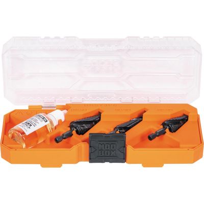 KLEQRST3PC image(0) - Klein Tools Premium All Purpose Quick Release Step Bit Kit, 3 Piece