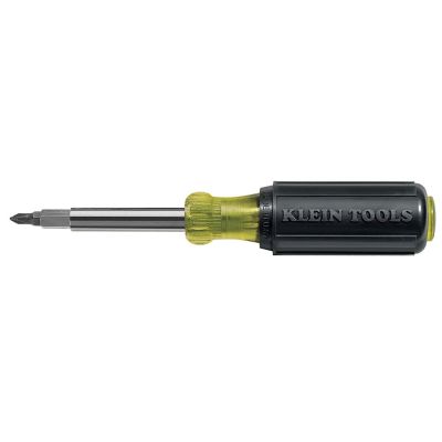 KLE32477 image(0) - Klein Tools Multi-Bit Screwdriver / Nut Driver, 10-in-1, Phillips, Slotted Bits