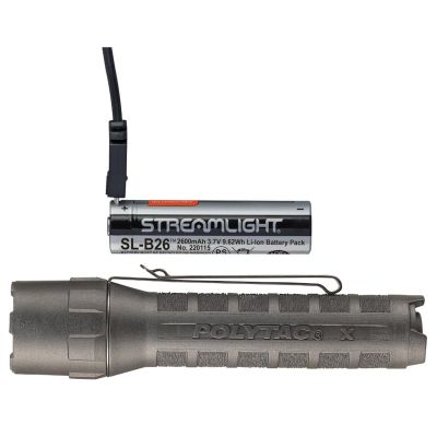 STL88613 image(0) - Streamlight PolyTac X USB - Includes SL-B26 Battery Pack - Box - Black