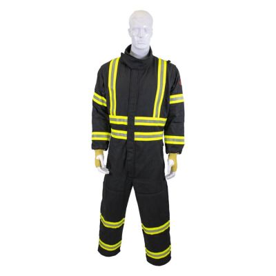 OBRGES8-CVL-SM-ES image(0) - OBERON Coveralls - Gas Extraction - GES8+ - With Escape Strap - Color: Black - Size: Medium Short