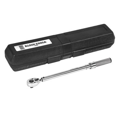 KLE57000 image(0) - Klein Tools 3/8-Inch Torque Wrench Square Drive 14-Inch Length
