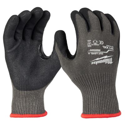 MLW48-73-8652 image(0) - Milwaukee Tool Cut Level 5 Coated Nitrile Dipped Gloves - L