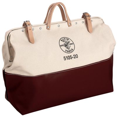 KLE5105-20 image(0) - Klein Tools High-Bottom Canvas Tool Bag, 20-Inch