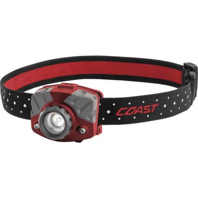COS20618 image(0) - COAST Products FL75R 1000 Lumen Rechargable 168M Pure Beam Focusing Headlamp in Box - Red