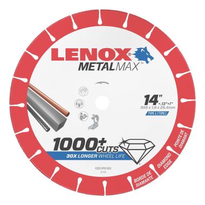 LEX1972929 image(1) - Lenox Tools LENOX MEtal Max  DIAM CUTOFF WHEEL CH 14" X 1"