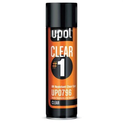 UPO0796 image(0) - U Pol Products UP0796 CLEAR#1 UV Resistant Clear Coat, 450 mL, High Gloss