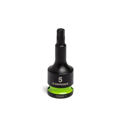 GETIHBM5 image(0) - Grip Edge Tools 5mm 3/8" Dr short Impact RPT Hex bit socket