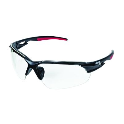 SRWS72300 image(0) - Sellstrom Safety Glasses - XP450 Series - Clear Lens - Black/Red Frame - Sta-Clear&reg; HC/AF