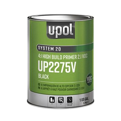 UPO2275V image(0) - U Pol Products 2275V High VOC National Rule High Build Primer, 1 gallon Tin 4:1 Mixing - Black