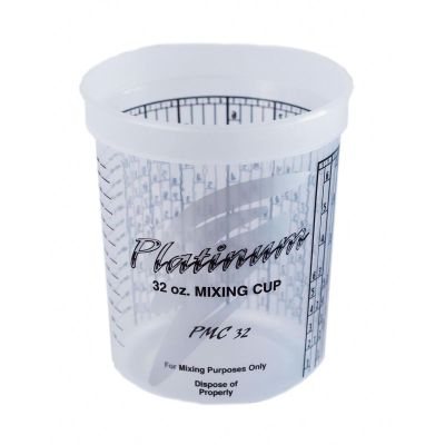 EZXPMC32 image(0) - EZ Mix Platinum PMC32 Disposable Mixing Cup with PPG Ratios, 1 qt