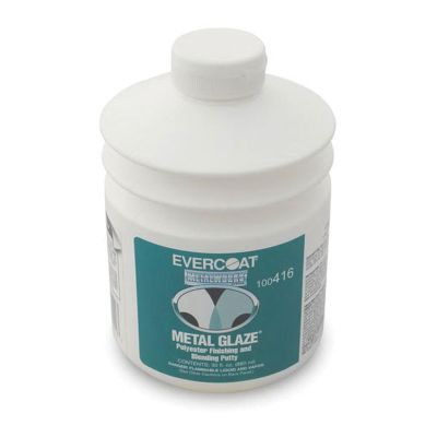 FIB416 image(0) - Fibre glass Evercoat METAL GLAZE 100416 Polyester Finishing and Blending Putty, 30 oz Pump, Thixotropic Liquid