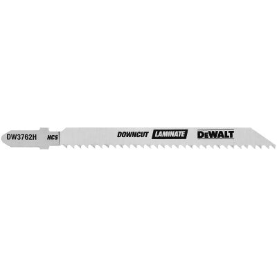 DWTDW3762H image(0) - DEWALT 4-Inch 10Tpi Laminate Down Cutting Hsc T-Shank Jig Saw Blade (5-Pack)
