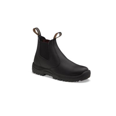 BLU491-080 image(0) - Blundstone Soft Toe Elastic Side Slip-on Boot, Water Resistant, Kick Guard, Black, AU size 8, US size 9