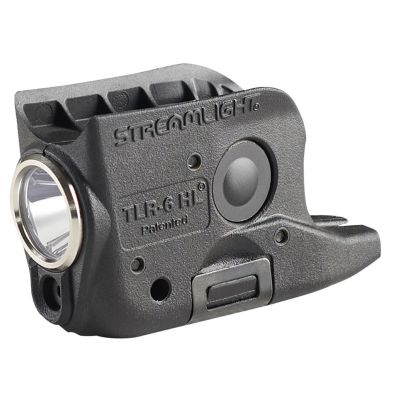 STL69340 image(0) - Streamlight TLR-6 HL (GLOCK 42/43) White LED / Red Laser &hyphen; Includes (3) SL-B2 Batteries and Charger &hyphen; Black