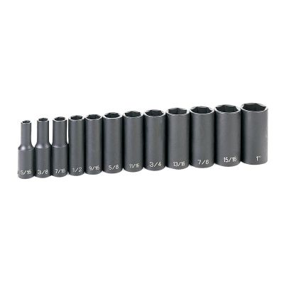 GRE1213D image(1) - Grey Pneumatic 3/8" Drive 12 Piece Deep Set