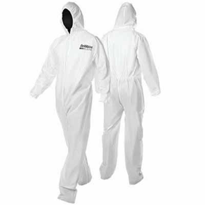 DYM803674 image(0) - Devilbiss CLEAN 803674 Disposable Coverall, 3X-Large, White, Nylon, Elastic Waist