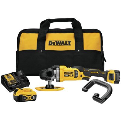 DWTDCM849P2 image(0) - DeWalt 20V MAX* XR 7-in. Cordless Variable-Speed Rotary Polisher Kit