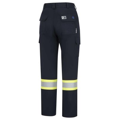 OBRZFJ219-34X34 image(1) - OBERON Cargo Pants - Hi-Vis FR/Arc-Rated 7.5 oz  88/12 - StarTech Tape - Navy - Size: 34X34
