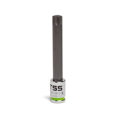 GETSTB55L image(0) - Grip Edge Tools 3/8" Dr RPT Long Star Bit Socket T55