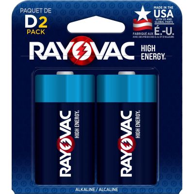 CSUBATDCELL2PK image(0) - Chaos Safety Supplies Rayovac D Cell Alkaline Batteries