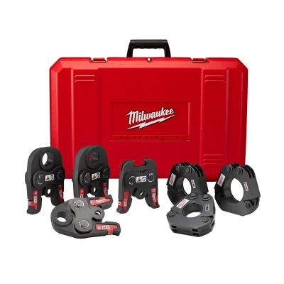 MLW49-16-2697X image(0) - Milwaukee Tool 1/2 Inch - 2 Inch IPS-P Pivoting Press Ring Kit for M18 FORCE LOGIC Press Tools