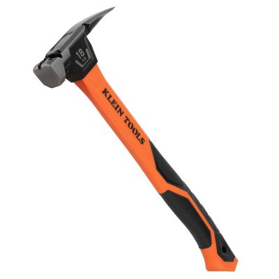 KLEH80918 image(0) - Klein Tools Smooth Face Fiberglass Hammer, 18-Ounce