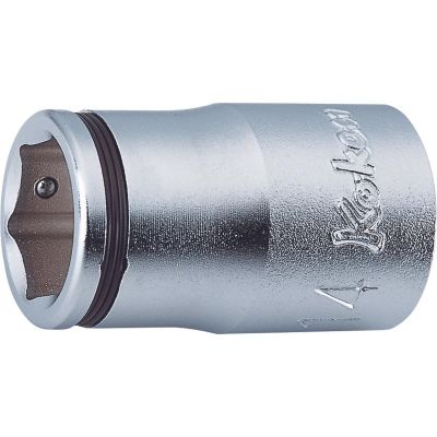 KKN4450M-21 image(0) - Ko-ken USA 4450M-21 1/2 Sq. Dr. Socket 21mm Nut Grip Length 37mm