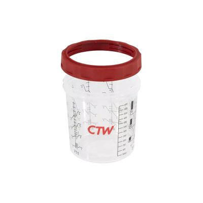 CTWHC-180 image(0) - CTW International HC-180 180Ml Hard Cup & Collar for the CTW Disposable Paint Cup System