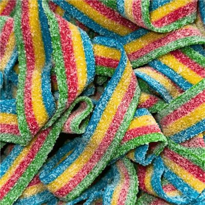 THS190721 image(0) - Tender Heifer Snack Co. Sour Fruit Licorice Belts Candy - 10 Ounce