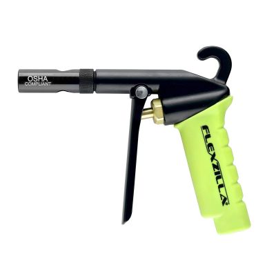 LEGAG1502FZ image(0) - Legacy Manufacturing Flexzilla X1 Blow Gun with Xtreme-Flo Safety Nozzle, ZillaGreen