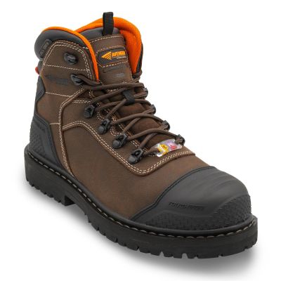 FSIA7382-13D image(0) - Avenger Work Boots Hammer MAX Mid - Internal MET - Men's - CN|EH|PR|WP|Mt|HR|SR|B&W - Brown - Size: 13 - D - (Regular)
