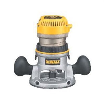 DWTDW618 image(0) - DeWalt 2-1/4 HP Corded Electric Electronic Variable Speed Fixed Base Router with Soft Start