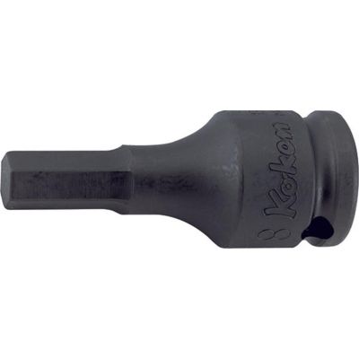 KKN13012M-52-5 image(0) - Ko-ken USA 13012M.52-5 3/8 Sq. Dr. Bit Socket 5mm Hex Length 52mm