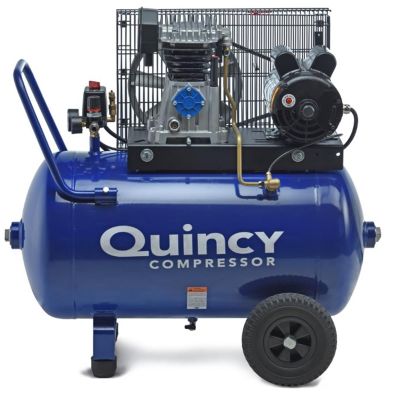 QAC1129740226 image(0) - Quincy Compressors 2 HP 24 Gallon 115Volt Air Compressor SS 2 HP 24 Gallon Single Stage 115V 1 Phase Horizontal Portable