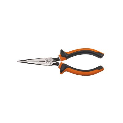 KLE2037EINS image(0) - Klein Tools Long Nose Side Cut Pliers, 7-Inch Slim Insulated