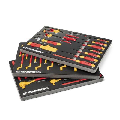KDTGWVDE72 image(0) - GEARWRENCH 72 Piece 1/4" and 3/8" Drive VDE Insulated Tool Set