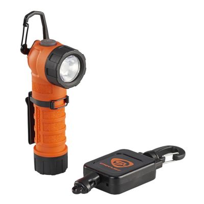 STL88832 image(0) - Streamlight PolyTac 90 X - Includes (2) CR123A Lithium Batteries and Gear Keeper - Box - Orange