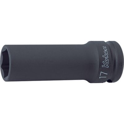 KKN14301M-18 image(0) - Ko-ken USA 14301M-18 1/2 Sq. Dr. Socket 18mm 6 point Length 80mm Thin walled