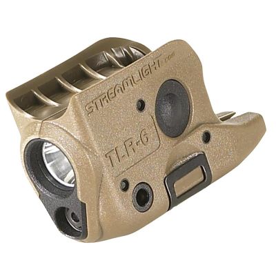 STL69278 image(0) - Streamlight TLR-6 (GLOCK 42/43) Red Laser - Includes (2) CR 1/3N Lithium Batteries - Box - Flat Dark Earth Brown